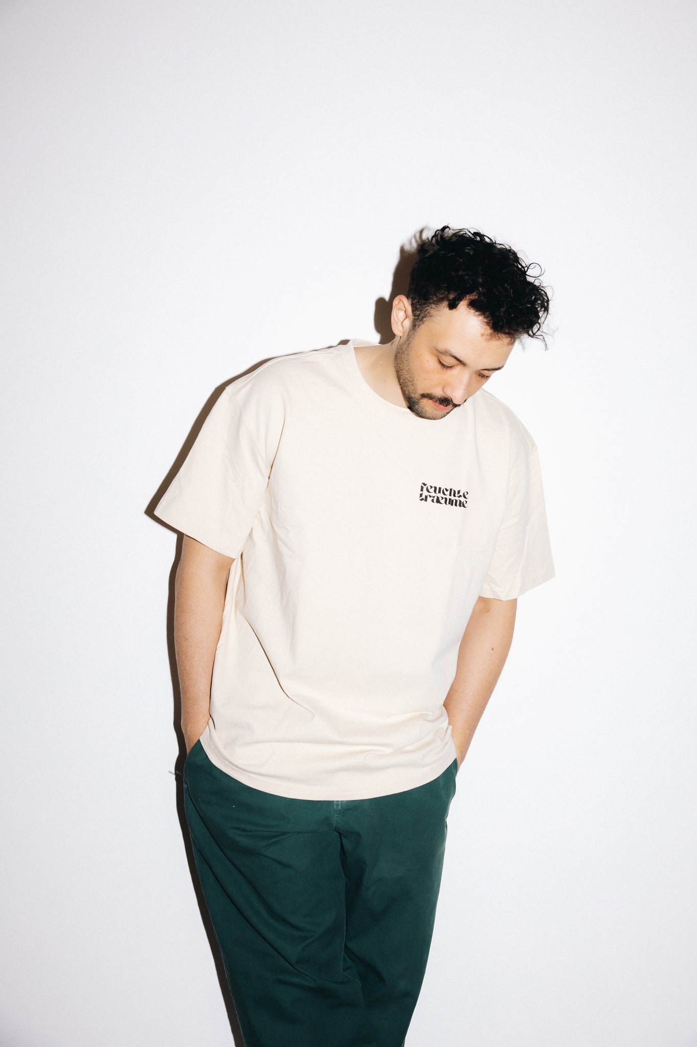 Heavy Oversize Shirt feuchteträume - Unisex mit Rückenprint | L